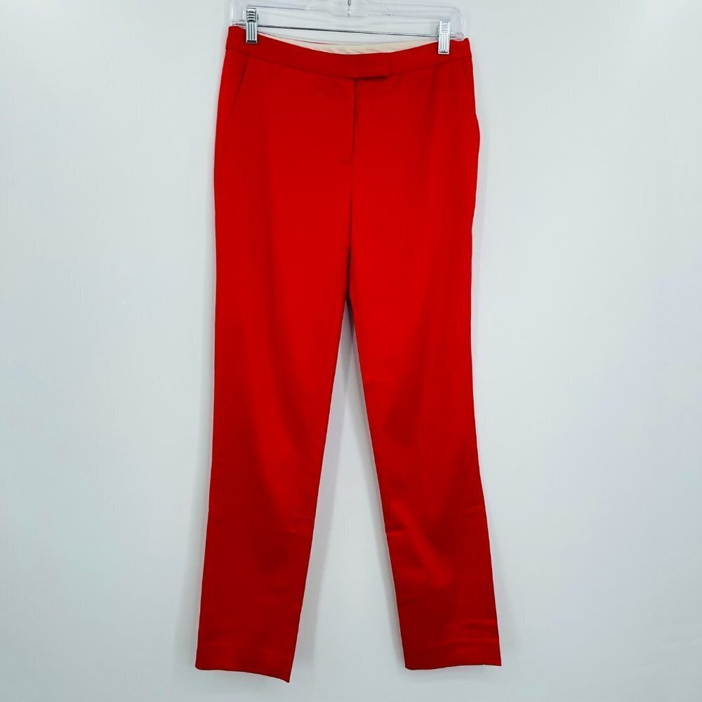 T by‎ Alexander Wang tapered leg trouser pants red women's size small